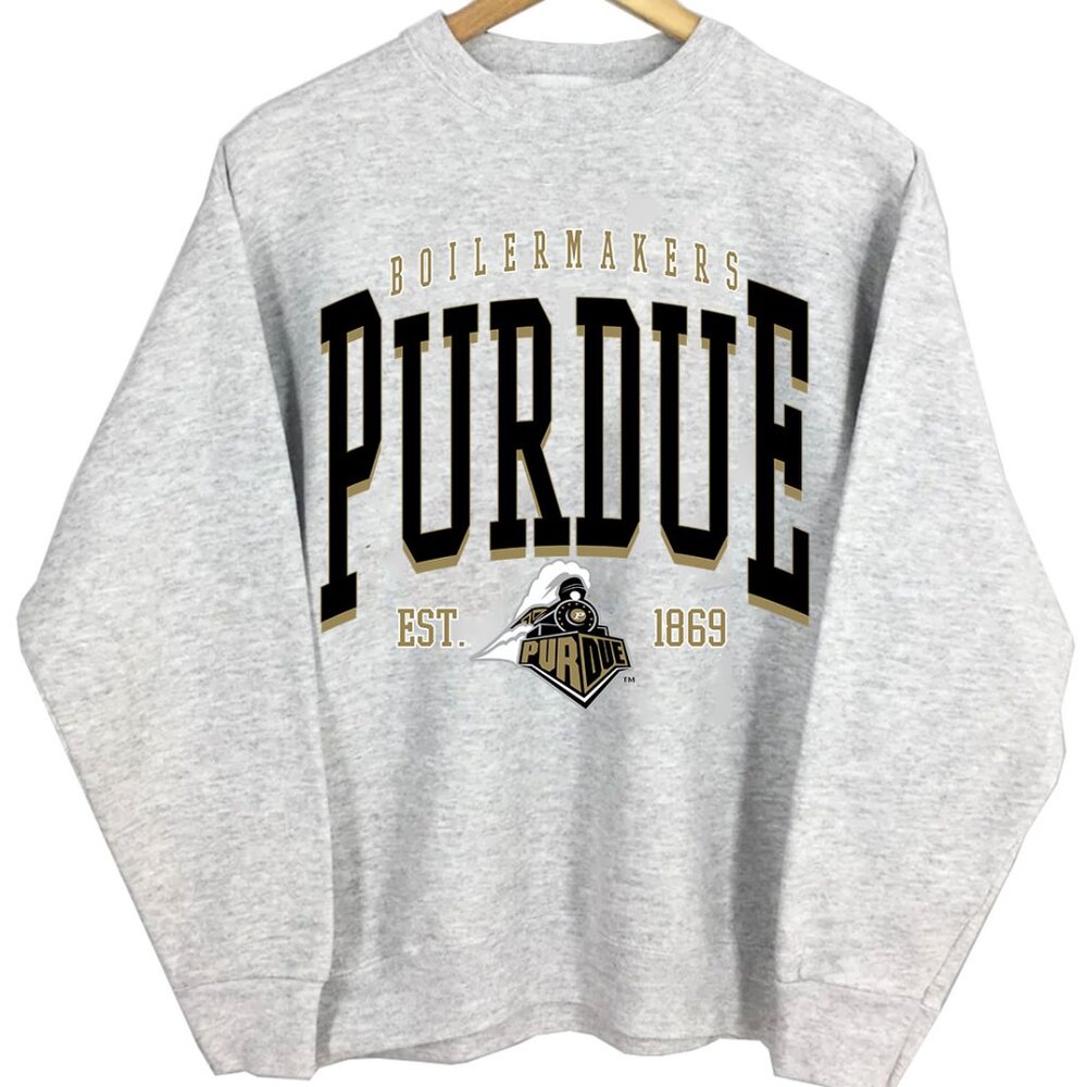 NCAA Purdue Boilermakers Sweatshirt Varsity Teams Retro Shirt Sweater